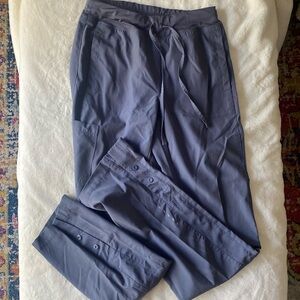 Scrub pants women xs blue grey
